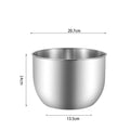 Axyaa Stainless Steel Egg Beater Basin with Lid - Food Storage Container