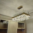 Axyaa Luxury Modern LED Crystal Chandelier in Chrome/Gold, Dinning Room Living Room Lighting