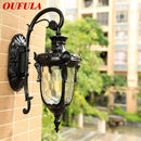 Axyaa Retro Black Outdoor Wall Lamp LED Sconces - Waterproof & Decorative