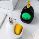 Axya Ceramic Dual Purpose Lotion Bottle & Soap Dispenser for Bathroom