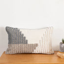 Axyaa Abstract Grey Boho Style Cushion Cover for Home Decor