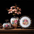 Axyaa Ceramic Vase Set for Home Decor - 3 Piece Wobble Plate Arrangement