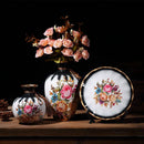 Axyaa Ceramic Vase Set for Home Decor - 3 Piece Wobble Plate Arrangement
