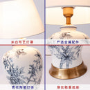 Axyaa Blue & White Ceramic Table Lamp: Elegant Vintage Luxury for Living Room Bedroom
