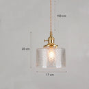 Axyaa Glass Pendant Lamps Modern Hanging Lights for Home Decor, Japanese LED Lustre Pendente