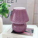 Axya Glass Mushroom Table Lamp LED E14 Dimmable Night Light