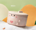 Axyaa Cute Duck Stainless Steel Ramen Bowl, Double-layer Kitchen Tableware