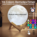 Axyaa Moon Lamp Night Light - Personalized Photo & Text Customization