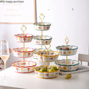 Axya Ceramic Fruit Plate Multilayer Cake Stand Display Stand Home Decor Display Frame