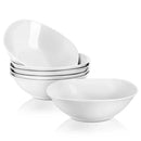 Axyaa Elisa Porcelain Soup Cereal Salad Dessert Bowl Set, 6-Piece 6.7"