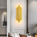 Axyaa Gold LED Wall Lamp - Modern Minimalist Indoor Light Fixture