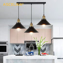 Axyaa Retro Industrial Iron Ceiling Chandelier LED Pendant Light for Home Decor