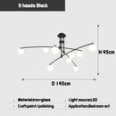 Axyaa Modern Minimalist Nordic Chandelier for Stylish Living Room Décor