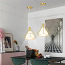 Axyaa Nordic Diamond Cage Pendant Chandelier for Modern Living Room & Kitchen Decor