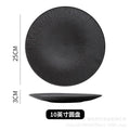 Axyaa Ceramic Striped Plate: Creative Retro Steak Spaghetti Sushi Restaurant Commercial Plate