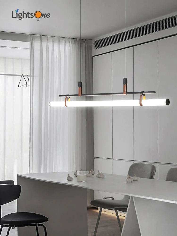 Nordic Tube Pendant Light for Dining Room Table - Axya Brand