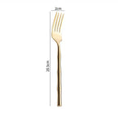 Axyaa Stainless Steel Bamboo Handle Cutlery Set - Western Tableware