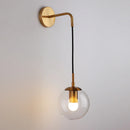 Axyaa Loft Glass Ball Wall Lamps Retro Antique Indoor Lighting
