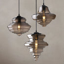 Axyaa Retro Glass Pendant Light for Dining Room, Restaurant, Bar - Staircase Hanging Lamp