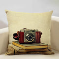 Axyaa Life Beautiful Words Linen Cushion Cover 45x45cm Luxe Bedroom Decor