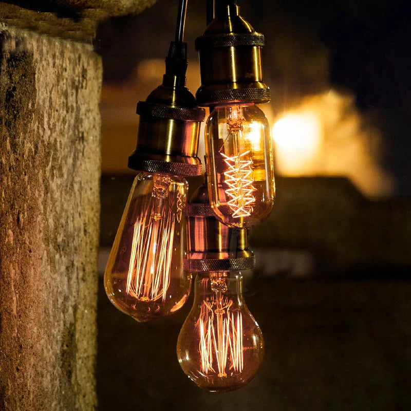 Vintage Axyaa E27 Socket Pendant Lights with Switch