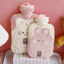 Axyaa Kawaii Bear Hot Water Bottle Plush PVC Cute Hand Foot Warmer