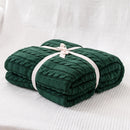 Axyaa Cozy Cable Knit Throw Blanket | Soft Knitted Sofa Blanket for Twin Queen Bed