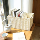 Large Woven Storage Basket Organizer by Axyaa - Home Closet Clothes Box