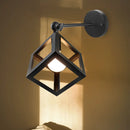 Axyaa Industrial LED Cage Wall Light - Black E27 Sconce Modern Indoor Lighting