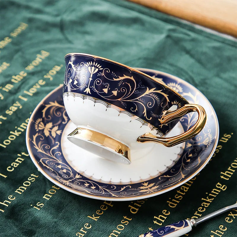Axya Elegant Bone Coffee Cup Set for New Year & Christmas Gift.