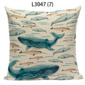 Axyaa Ocean Life Pillow Covers for Home Decor