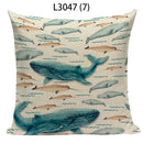 Axyaa Ocean Life Pillow Covers for Home Decor