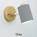 Axyaa Wooden GU10 Wall Lamp in 6 Colors - Nordic Indoor Wall Light