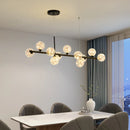 Axyaa Modern Gold/Black G9 LED Chandelier for Home Decor