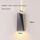 Axyaa Modern Waterproof Dual Head 10W LED Wall Lamp Fixture for Bedroom Foyer Hall