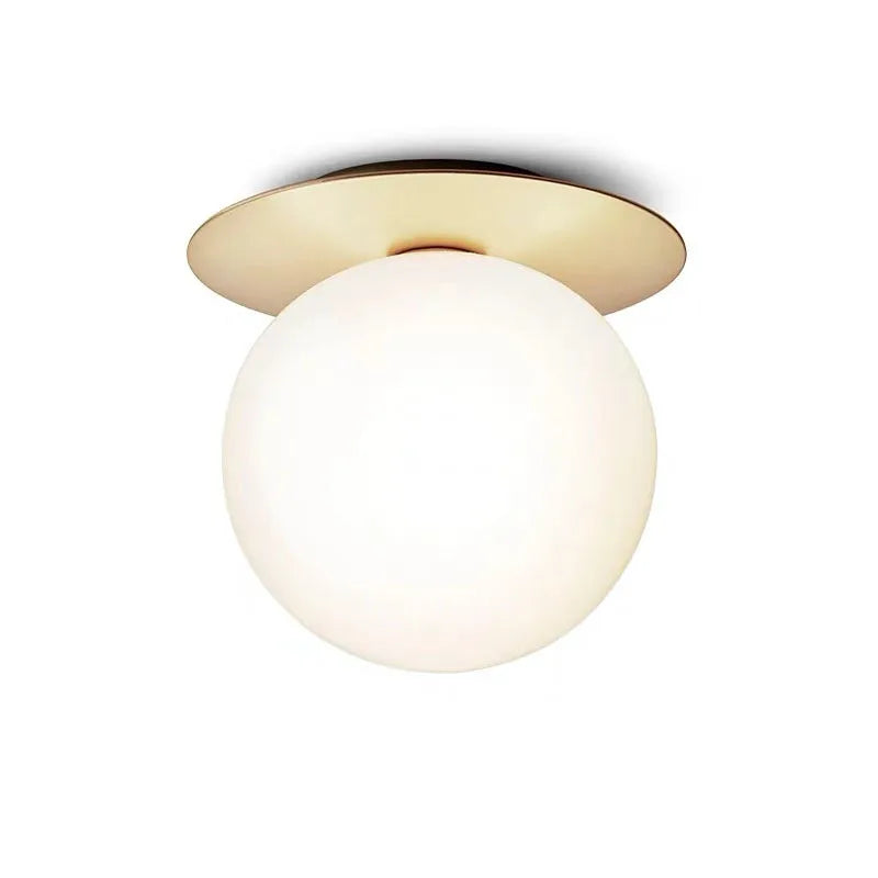 Axyaa Glass Ball Ceiling Light Fixture for Bedroom, Hallway, Stairs - Modern Home Lighting