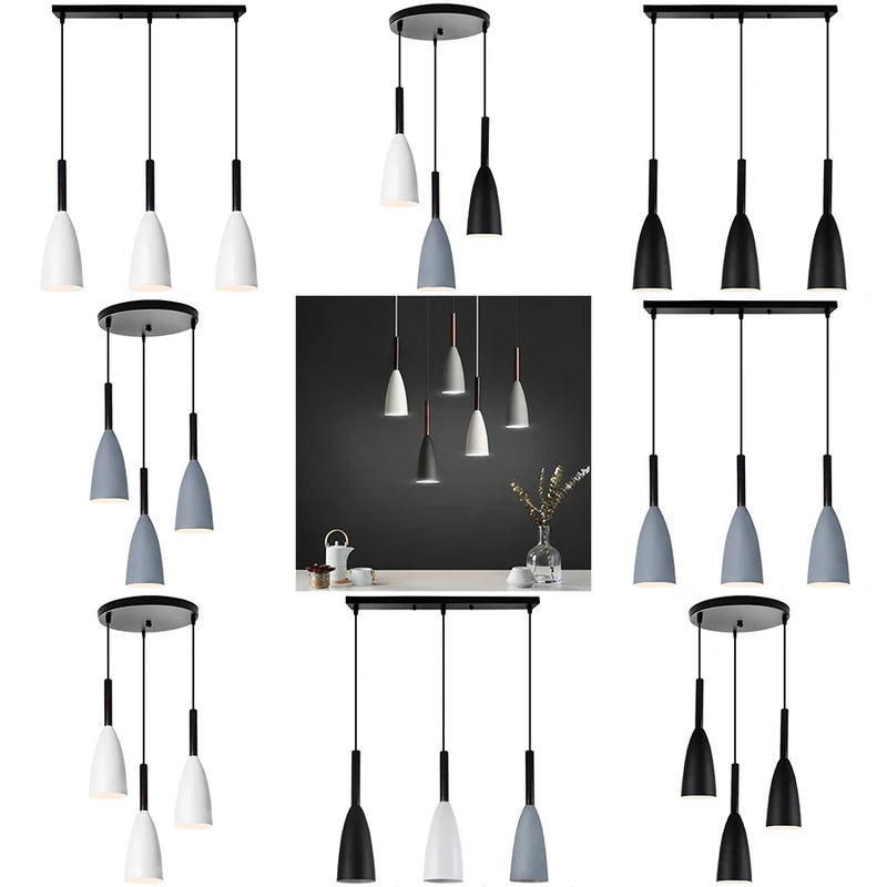Nordic Minimalist Pendant Lamp for Dining Table Kitchen Island by Axyaa