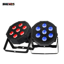 Axyaa 7X12W RGBW / 7x18W RGBWA+UV LED Flat Par Light - Ultra-Quiet, Portable Brightness