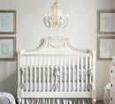 Axyaa White Crystal Chandeliers Retro Vintage Hanging Lights