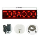 Axyaa 20" LED Neon Sign - 'TOBACCO' - Super Bright Lights - Indoor Display