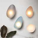 Axyaa Nordic Glass Pebble Wall Light Living Room Bedroom Luminaria