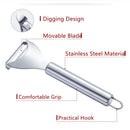 Axyaa Stainless Steel Dual-Use Peeler Apple Carrots Knife Fruit Cutter Scraper
