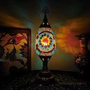 Axyaa Mosaic Glass Table Lamp: Vintage Art Deco Handcrafted Romantic Bed Light
