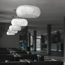 Axyaa Clear Gold Acrylic Pendant Light for Modern Dining Room décor.