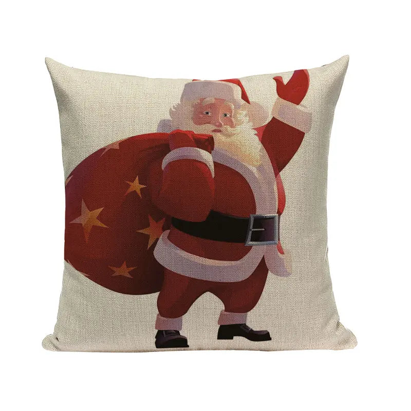 Axyaa Christmas Birthday Cushion Cover 45X45cm - Bedroom Sofa Decor Cojines