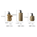 Axya Ceramic Owl Squirrel Soap Dispenser Handwashing Fluid Press Bottle