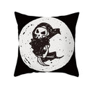 Axyaa Halloween Anime Polyester Cushion Cover Ghost Skull Pumpkin Throw Pillow