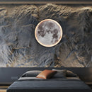 Axya Moon Wall Lamp: Modern Minimalist Art Bedside Light for Living Room