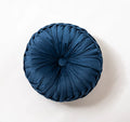 Velvet Round Cushion 40x40cm, Pink/Blue, Home Decor for Sofa, Chair, Car - Axyaa Brand