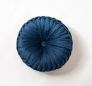 Velvet Round Cushion 40x40cm, Pink/Blue, Home Decor for Sofa, Chair, Car - Axyaa Brand